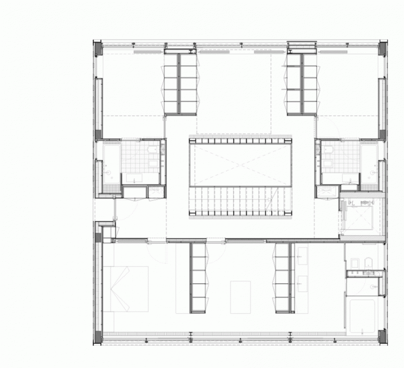 Sơ đồ sàn tầng trệt