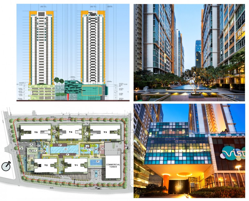 Dự án The Vista: Hình dáng lô đất gần như hướng Bắc và Nam, mặt đứng công trình được định hướng theo lô đất giúp tránh ánh nắng trực tiếp. Với vị thế lô đất là phía Bắc hướng ra Sông Sài Gòn, phía Nam là đường cao tốc nên phần lớn các căn hộ được quay ra hướng Sông Sài Gòn để có những góc nhìn đẹp nhất.