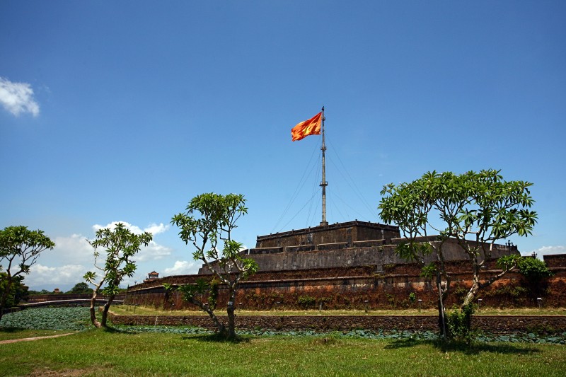 Mặt trước Kinh thành tại vị trí Kỳ Đài