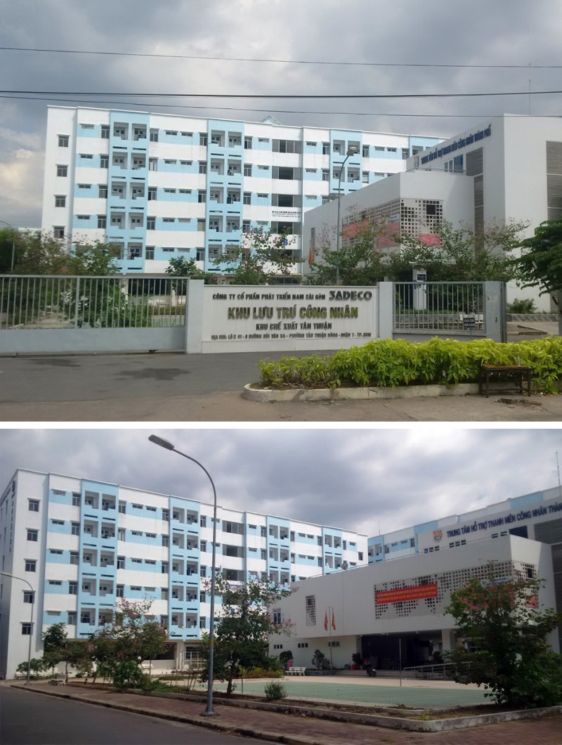 Hình 1: Khu nhà ở công nhân Khu chế xuất Tân Thuận, P.Tân Thuận Đông, Quận 7, Tp.HCM (Ảnh: tác giả)