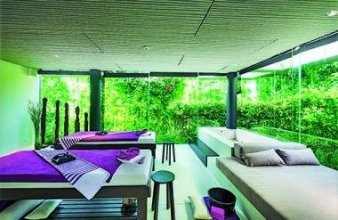 Không gian xanh quanh khu Spa