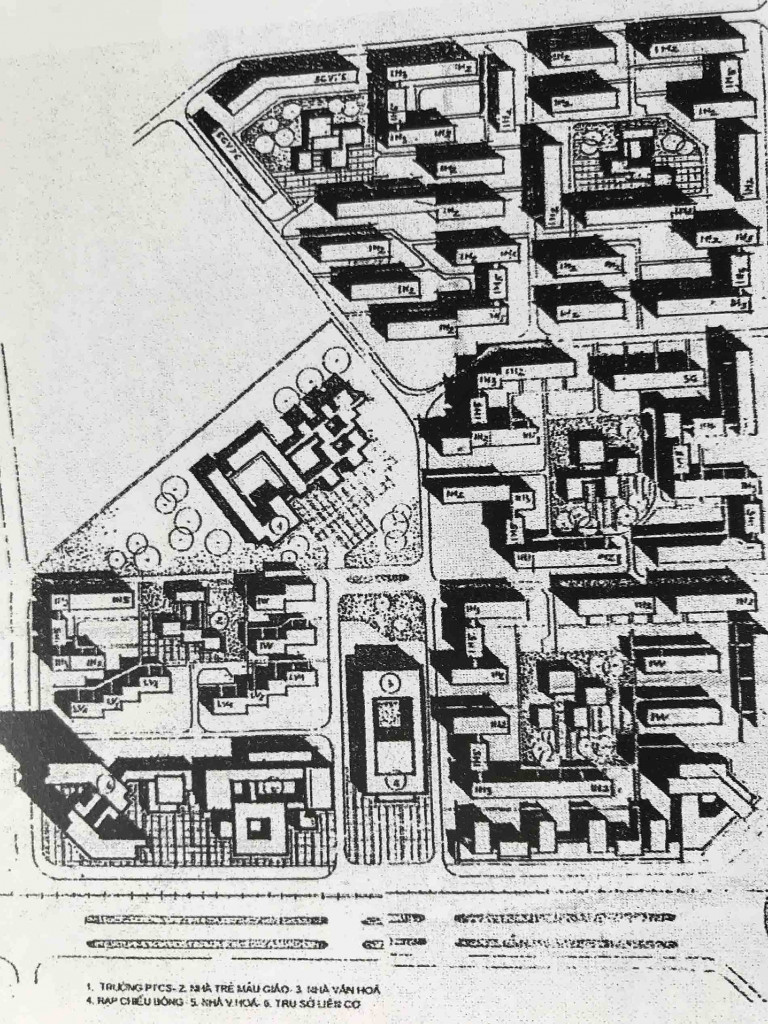 Hinh 6a. Mặt bằng Khu tập thể Thanh Xuân Bắc, Hà Nội