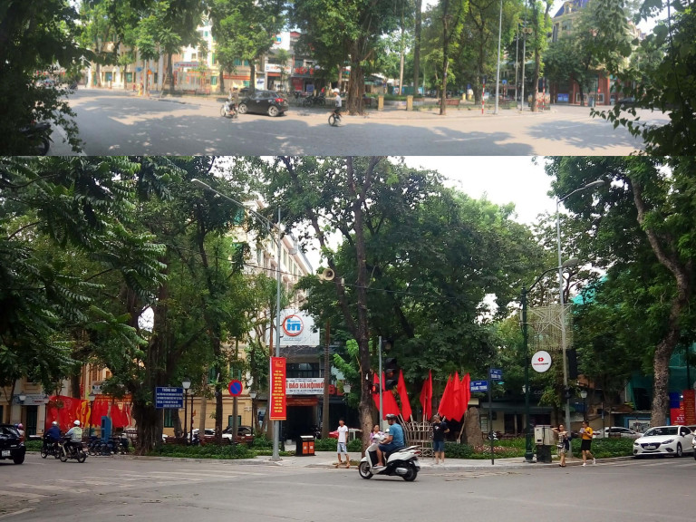 Vườn hoa Tây Sơn , trước và sau nâng cấp cải tạo : dỡ bỏ tường rào sắt, bục bệ , thay cây già cỗi / trồng tỉa cây mới ,thay thế , xắp xếp lại tủ điện cũ nát, lát nền , chiếu sáng , mở rộng khoảng trống cho sinh hoạt cộng đồng ….