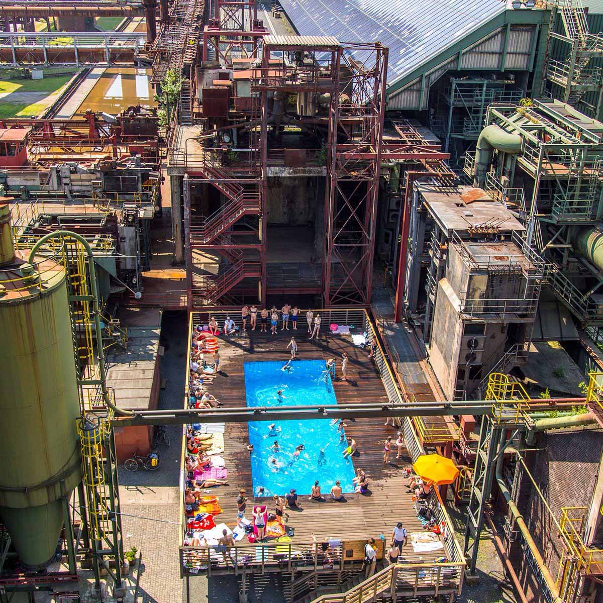 Khu công nghiệp khai thác than đá Zeche Zollverein Essem, ĐỨc ngày nay. [Nguồn: internet]