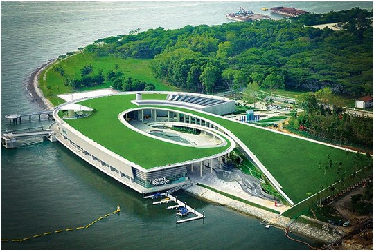 Hình 1: Hồ chứa nước Bar Barrage của Singapore (Nguồn Internet)