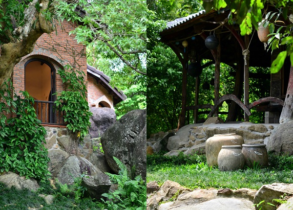 Nhà trưng bày với phong cách tổ chức không gian như resort, phù hợp với chủ đề trưng bày và tính cách của chủ nhân (nhà trưng bày tại Đà Nẵng).