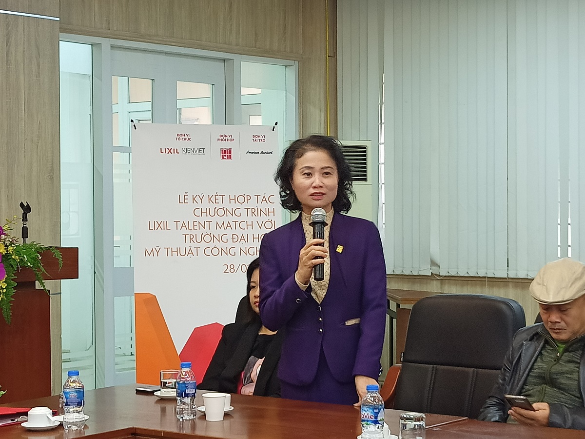 PGS.TS. Đặng Mai Anh - Phó Hiệu trưởng phụ trách Trường Đại Học Mỹ thuật Công nghiệp