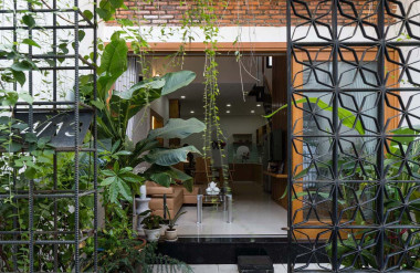 Mảng xanh cũng là điều gia chủ thích nhất. Mỗi ngày, bà đều tự tay chăm sóc cây cối.