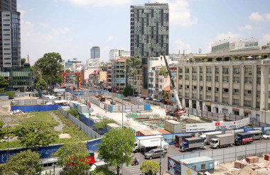 Tuyến metro số 1 sẽ hoàn trả mặt bằng đường Lê Lợi vào cuối năm nay ẢNH: NGỌC DƯƠNG