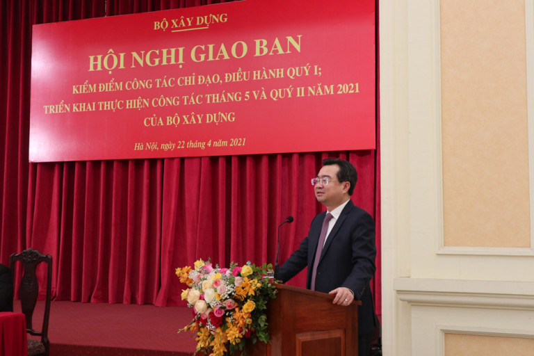 Bộ trưởng Nguyễn Thanh Nghị đã khái quát lại các kết quả chỉ đạo điều hành chính của Bộ Xây dựng trong Quý I/2021, nhấn mạnh thêm một số nhiệm vụ trọng tâm trong Quý II; đồng thời định hướng các vấn đề cơ bản về quan điểm, cách thức, nguyên tắc làm việc cho cả nhiệm kỳ.