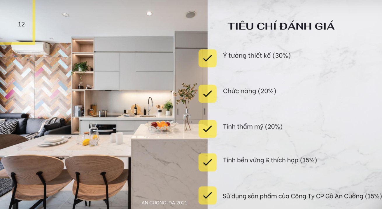 Tiêu chí chấm giải Cuộc thi