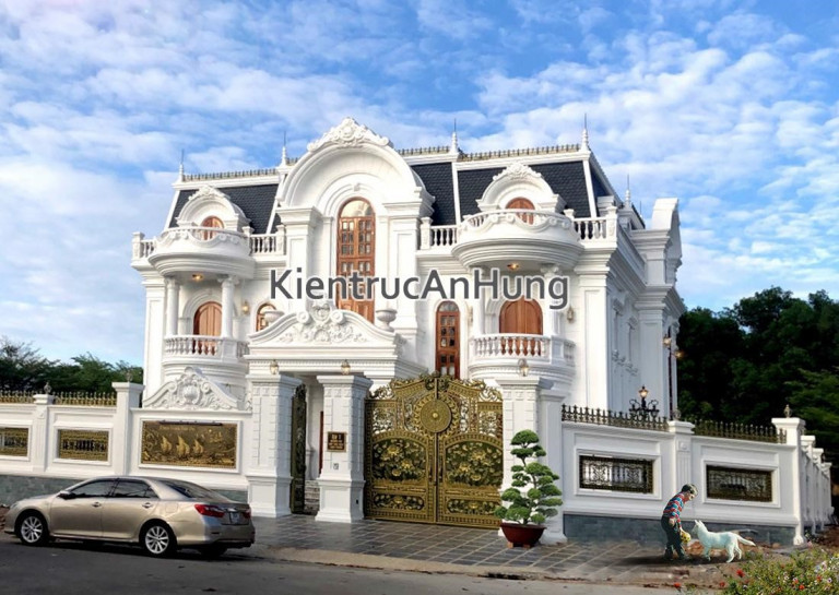 Thi công biệt thự châu Âu 2 tầng tại Đồng Nai
