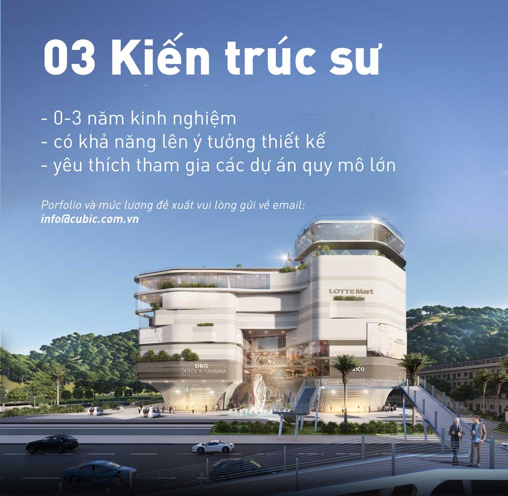 TUYỂN DỤNG KIẾN TRÚC SƯ QUY HOẠCH ĐÔ THỊ