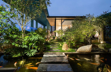 Diện tích khu vườn của gia đình anh Dũng là 110 m2.