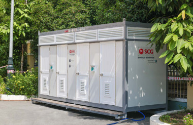 Cận cảnh 04 Buồng tắm Kháng khuẩn Lắp ghép được trao tặng.