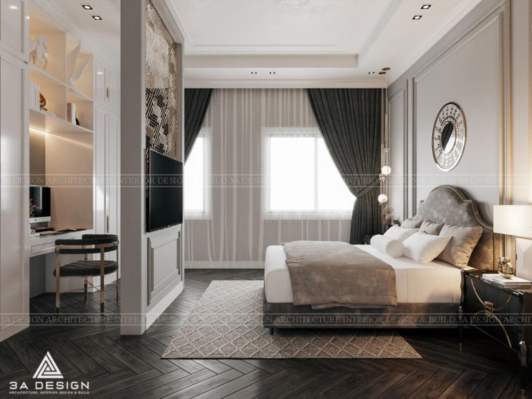 Sự kết hợp của các tông màu trầm: trắng, nâu, xám, đen… mang lại vẻ đẹp sang trọng, quý phái và lịch lãm