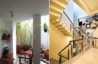 Dùng giếng trời có tính toán hợp lý tăng khả năng luân chuyển khí tốt hơn cho nhà phố đô thị