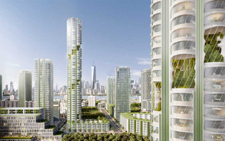 Thiết kế của nhà chọc trời hút carbon Urban Sequoias. 