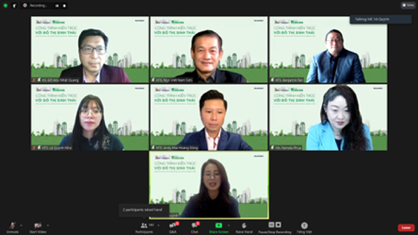 Các diễn giả thảo luận giải pháp bền vững để phát triển các đô thị sinh thái