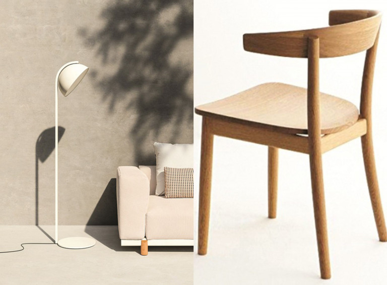 Đèn Kettal ra mắt tại Milano Salone 2019 với hình dáng hiện đại, ngay lập tức ghi điểm bởi sự tinh tế . Ghế Real Furniture cho hãng MUJI có lưng đỡ ôm vòng và mặt ghế phẳng phiu. Chiếc ghế thoải mái và đẹp mãi với thời gian