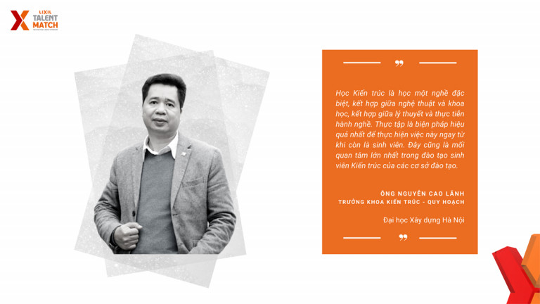 Chia sẻ của Ông Nguyễn Cao Lãnh – Trưởng khoa Kiến trúc – Quy hoạch, Đại học Xây dựng Hà Nội