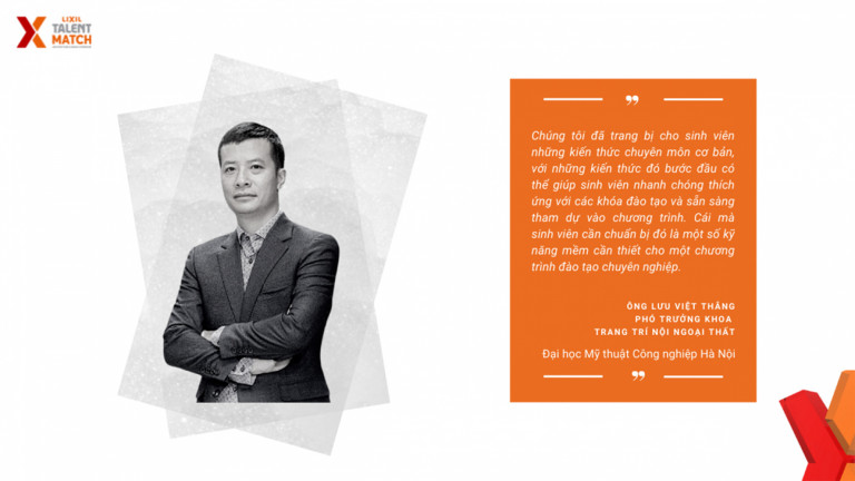 Chia sẻ của Ông Lưu Việt Thắng, Phó Trưởng khoa Trang Trí Nội Ngoại Thất, Đại học Mỹ thuật Công nghiệp Hà Nội