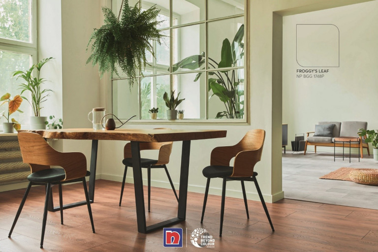 Một bảng phối màu sắc vui tươi của Hồi Sinh giúp không gian trở nên thoáng rộng hơn, biến ngôi nhà thực sự trở thành chốn bình yên. 