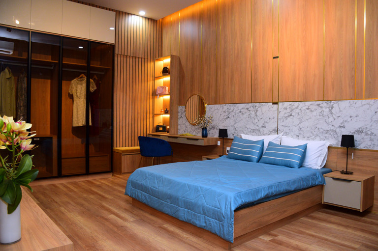 Ứng dụng thực tế nhà mẫu tại showroom Mỹ Nhật One-Stop Shopping Center