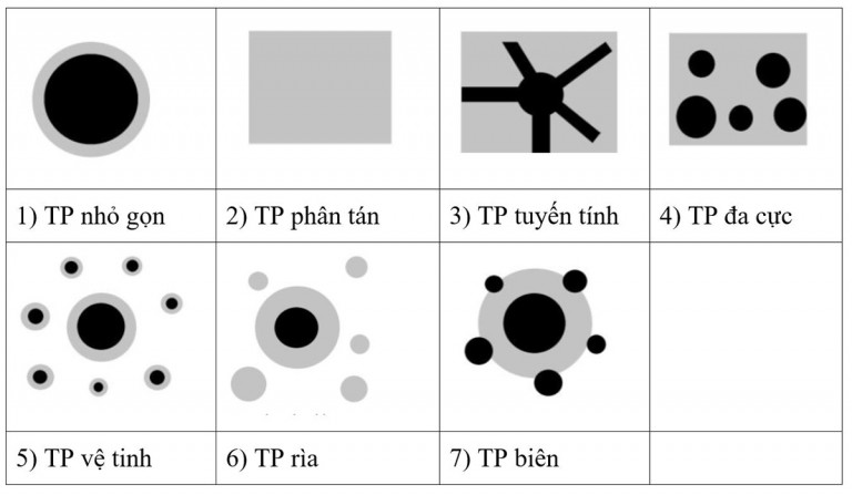 Hình 3: Các mô hình phát triển đô thị hiện đại phổ biến. Nguồn: Milder, J. (2012)