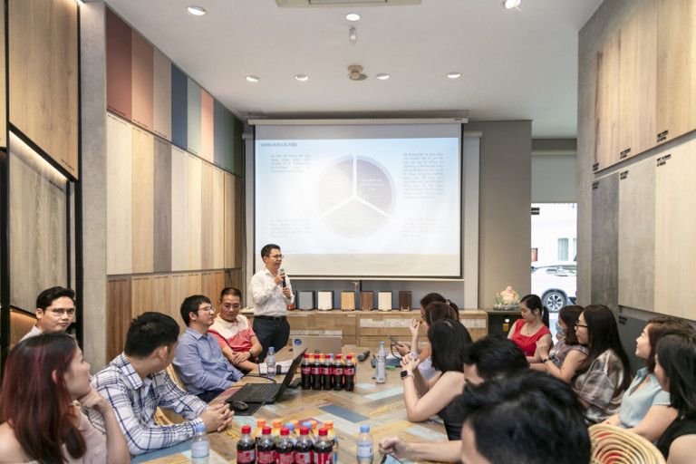 Đại diện Citek chia sẻ thông tin và hành trình dự án