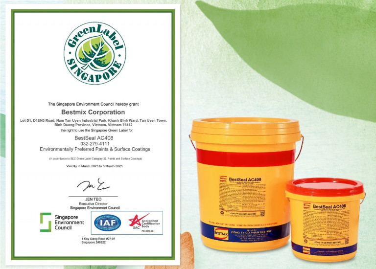 Sản phẩm Bestmix được cấp Singapore Green Label