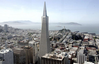 Kim tự tháp Transamerica là một công trình kiến trúc mang tính biểu tượng của những năm 70 ở San Francisco, California. Ảnh: Internet