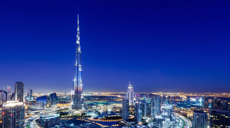 Toà nhà Burj Khalifa - công trình nhân tạo vĩ đại của Dubai. Ảnh: Internet