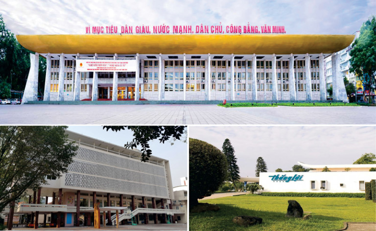 Cung Văn hóa lao động hữu nghị Việt - Xô, Cung Thiếu nhi, Khách sạn Thắng Lợi... là những công trình kiến trúc tiêu biểu giai đoạn 1954-1986.