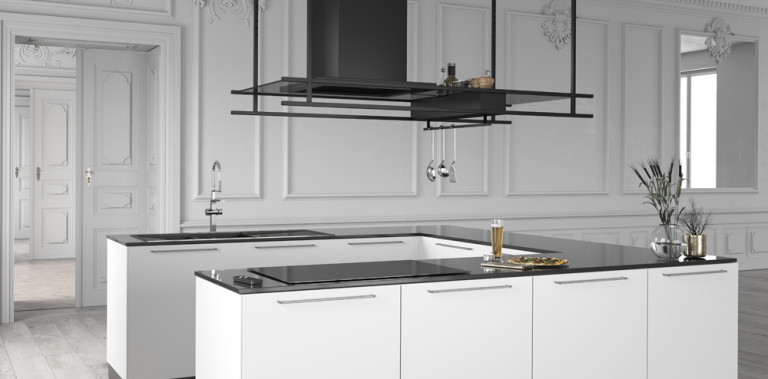 Máy hút khử mùi treo độc lập Malloca INDUST K140B – Đảo bếp sang trọng, ấn tượng