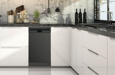 Máy rửa chén Malloca MDW10-BS08FS với kích thước nhỏ gọn, phù hợp bếp có diện tích nhỏ