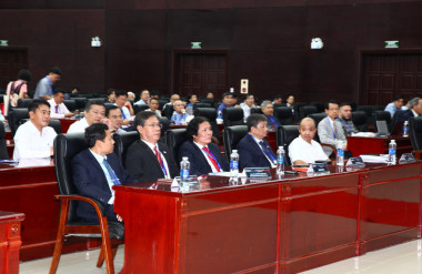 Khách tham dự bao gồm các lãnh đạo từ các trường đại học và các đại diện của Liên hiệp Hội Xây dựng Việt Nam