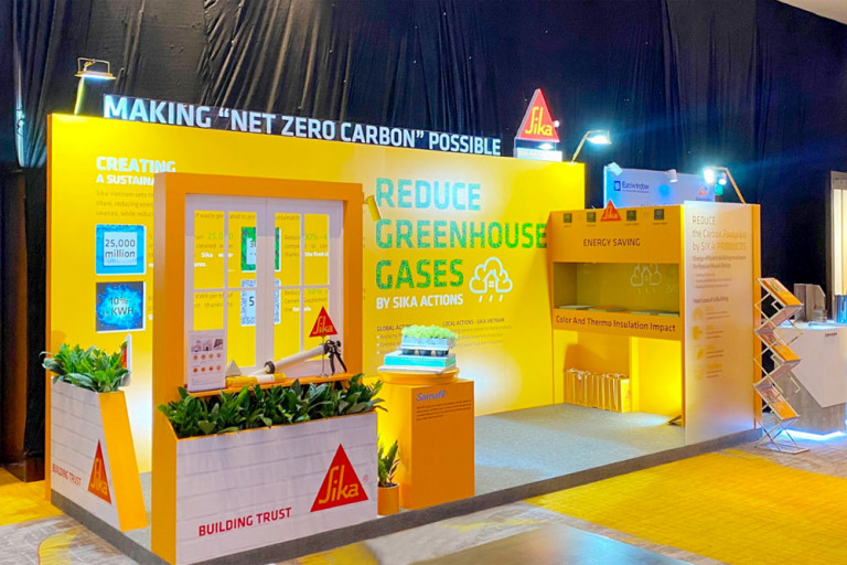 Không gian triển lãm của Sika Việt Nam tại BCI Equinox TP.HCM 2023