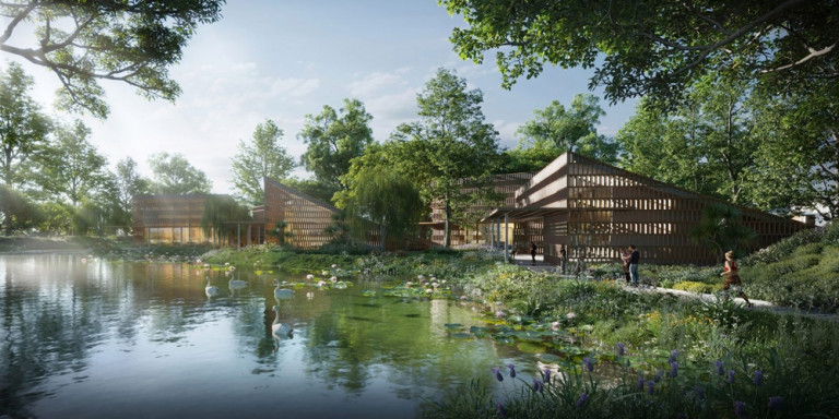 Bằng cách kết hợp tinh tế giữa vẻ đẹp tự nhiên của gỗ và sáng tạo trong việc ứng dụng Cấu Kiện Glulam trong dự án đã góp phần đem đến một kiệt tác kiến trúc độc đáo và gây ấn tượng mạnh trong dự án Eco Central Park