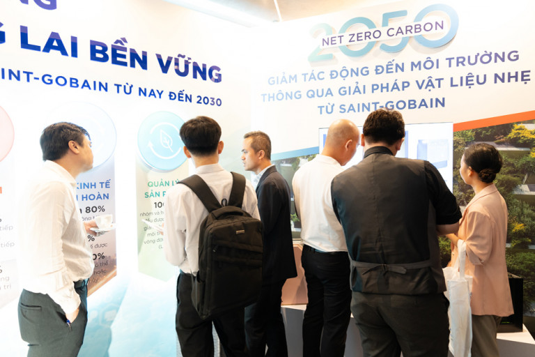 Những giải pháp vật liệu xây dựng nhẹ và bền vững được giới thiệu tại sự kiện Tuần lễ Công trình Xanh Việt Nam 2023
