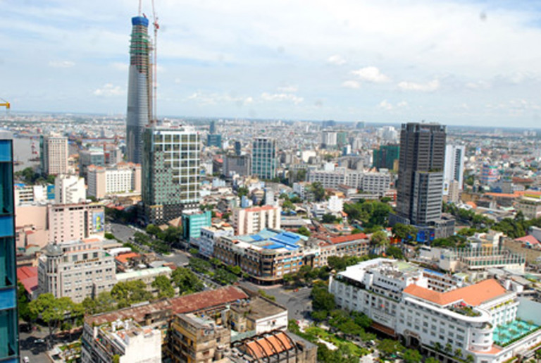 Ảnh bên : Một góc TPHCM hôm nay (Ảnh: Đức Trí)
