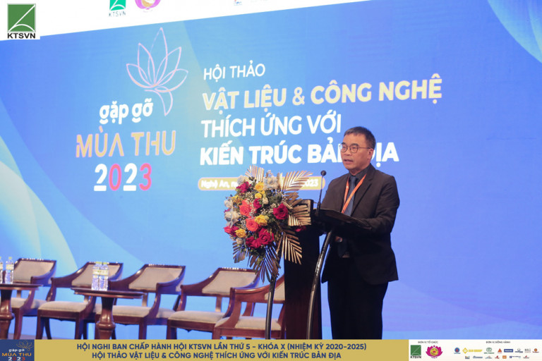 TS. KTS Phan Đăng Sơn - Chủ tịch Hội KTS Việt Nam phát biểu khai mạc Hội thảo