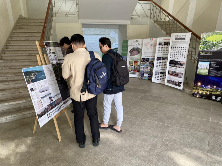 Không gian triển lãm các đồ án đoạt giải