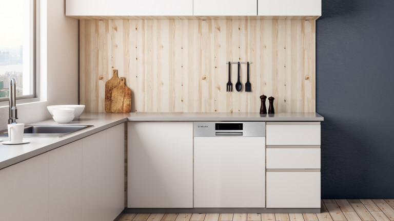 Máy rửa chén bán âm tủ Malloca MDW14-S08SI