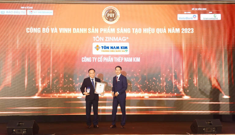 Tôn ZINMAG® nhận giải Product of the Year 2023