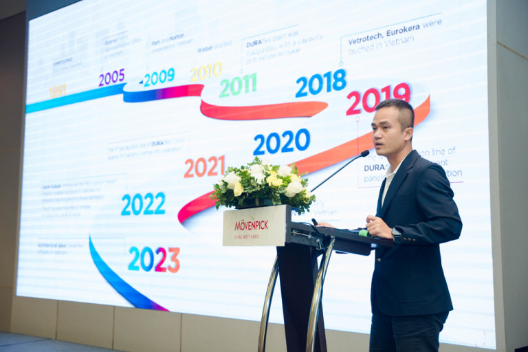 Ông Nguyễn Hải Anh - Giám đốc kỹ thuật toàn quốc Saint-Gobain Việt Nam chia sẻ giải pháp cách nhiệt tối ưu năng lượng cho các công trình công nghiệp
