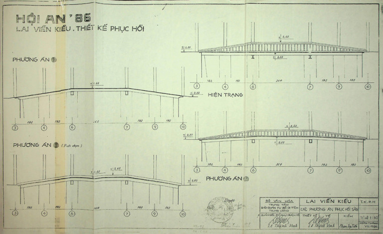Phương án thiêt kế năm 1986