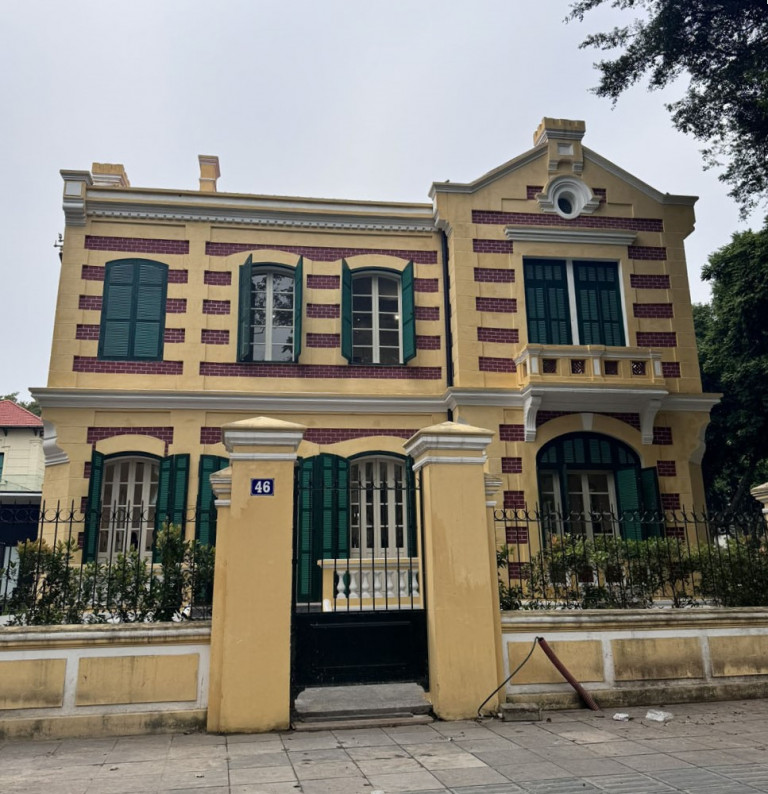 Mặt tiền công trình sau khi trùng tu hoàn thiện
