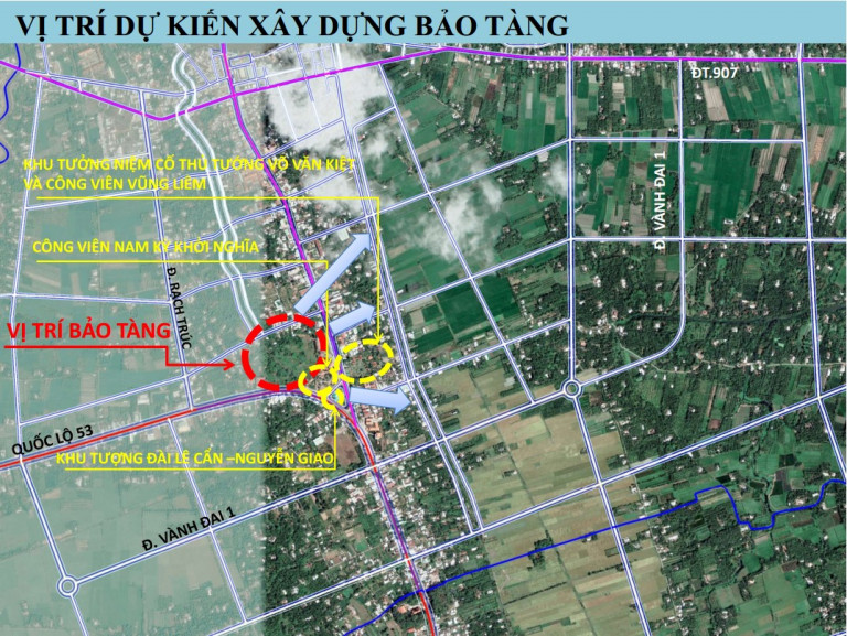 Vị trí dự kiến xây dựng Bảo tàng