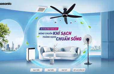 Bộ sản phẩm thoáng sạch Panasonic giúp cải thiện chất lượng không khí trong nhà